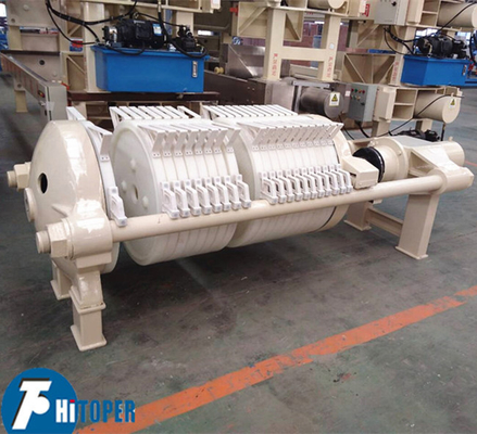 Round Plate Filter Press Machine With PP Round Filter Plate For Clay / Kaolin Industry