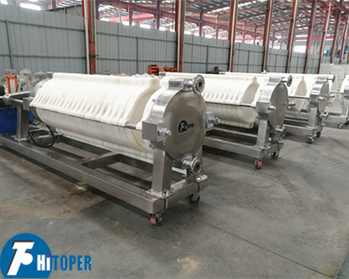 Enzymes Industry Separation Cotton Cake Filter Press With Round PP Materail Plates
