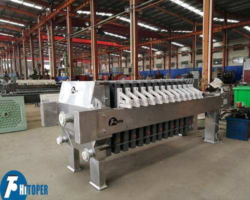 Stainless Steel Filter Press for Fine Chemicals Filtration with Manual Jack and Automatic Hydraulic System Options