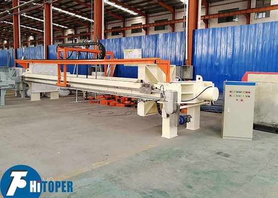 4.0kw Motor Power Fully Plc Automatic Chamber Filter Press For Sand Washing Wastewater