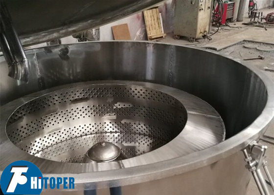Separating & Dehydrating Textiles/Yarn-Beam Manual Top Discharging Stainless Steel Centrifuge