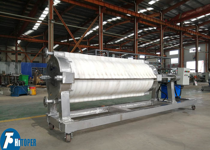 Cotton Cake Filter Press With 400mm Or 500mm Round Plate Size And Corner One Feeding Type For Liquid Purification