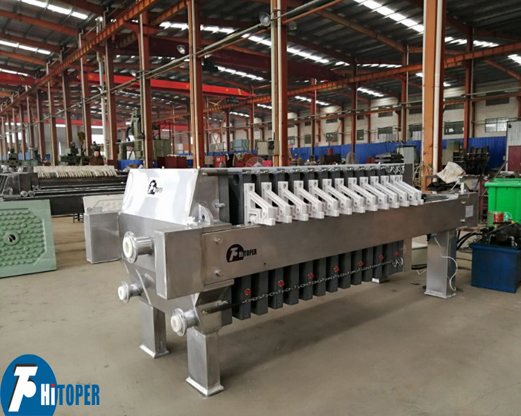 Stainless Steel Filter Press for Fine Chemicals Filtration with Manual Jack and Automatic Hydraulic System Options