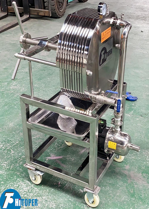 Stainless Steel Plate and Frame Filter Press for Low Viscosity Liquid Filtration and Purification